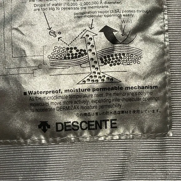 Descente Ski Snowboard Jacket Men’s Small Yellow Dermizax Waterproof Full Zip - Picture 11 of 14